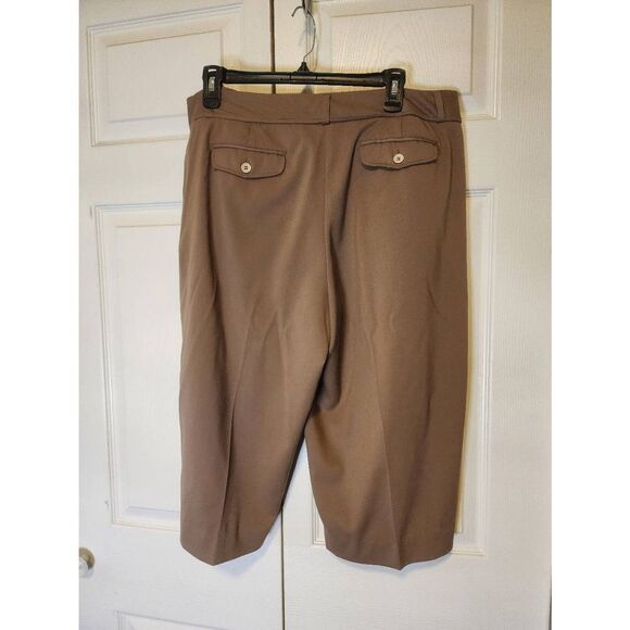 Christopher and Banks Tan Wide Leg Capris - Picture 3 of 3